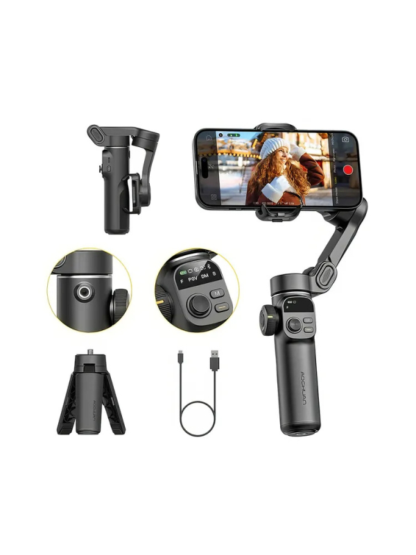 Купить Стабилизатор для телефона AOCHUAN SMART X2 Black-11.jpg